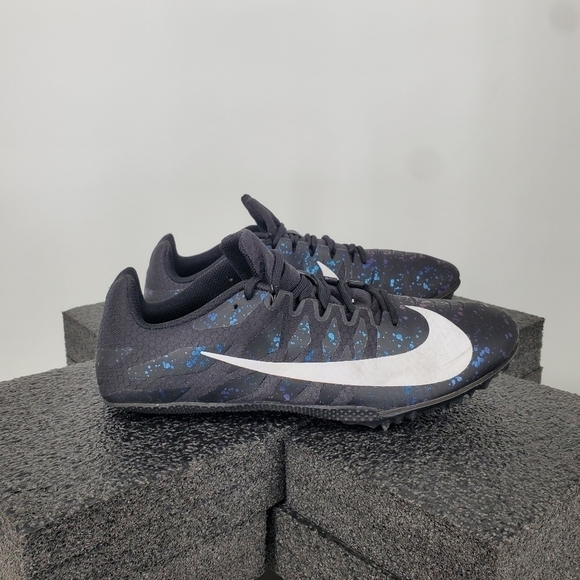 Nike Shoes Men 10 Zoom Rival S 9 Black Indigo Fog Speckle Track  907564-003 - Picture 5 of 13